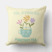 ポジティヴィットティーパステルフローラ春装飾用クッション クッション (正面)