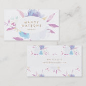 ポジパステルフローラ 名刺 (正面/裏面)