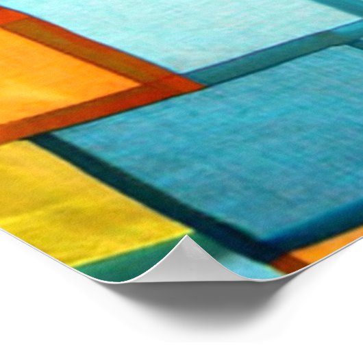 ポジャギ織物 ポスター (角)