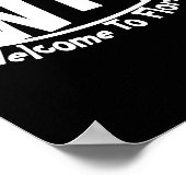 ポスおもしろいター「フロリダへようこそ」 ポスター (角)