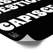 ポスおもしろいター「質問に答えない」 ポスター (角)