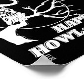 ポスおもしろいター「HAPPY HOWL-O-WEEN」 ポスター (角)