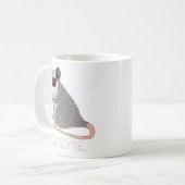 ポスおもしろい素晴らしム コーヒーマグカップ (正面左)