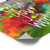 ポスやる気を起こさせるター引用文カラーあなたの世界アート ポスター (角)