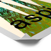 ポスやる気を起こさせるター文字アート鳥抽象芸術モダン ポスター (角)