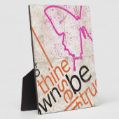 ポスやる気を起こさせるター フォトプラーク (側面)