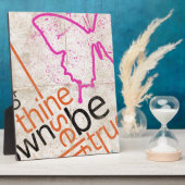 ポスやる気を起こさせるター フォトプラーク (側面)