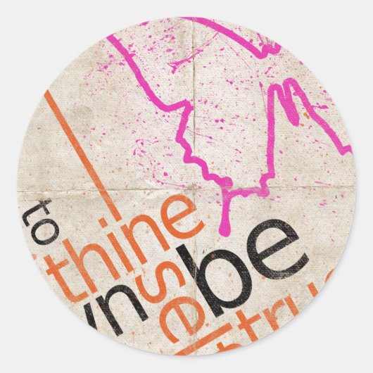 ポスやる気を起こさせるター ラウンドシール (正面)