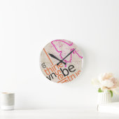 ポスやる気を起こさせるター ラウンド壁時計 (ホーム)