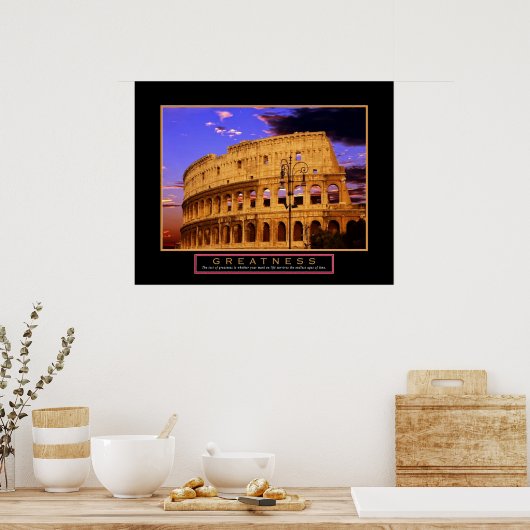 ポスやる気を起こさせるター「偉大さ」 22x28 ポスター (キッチン)