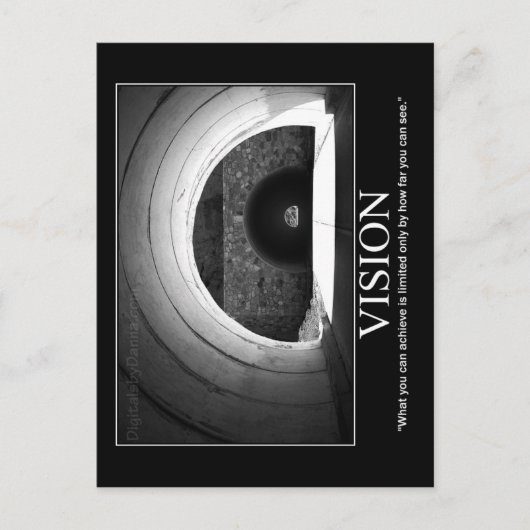ポスやる気を起こさせるトカード – VISION ポストカード (正面)