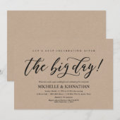 ポスエレガントト結婚のブランチ招待状カード 招待状 (正面/裏面)