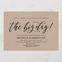 ポスエレガントト結婚のブランチ招待状カード