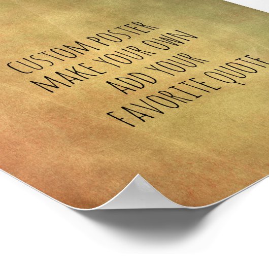 ポスカスタムターは自分で追加引用文 ポスター (角)