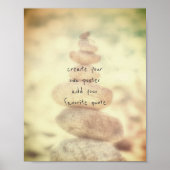 ポスカスタムター独自の引用文を追加 ポスター (正面)