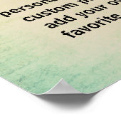 ポスカスタムター独自の引用文タイポグラフィを追加 ポスター (角)