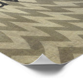 ポスカスタムター独自の引用文パターンを追加グランジする ポスター (角)