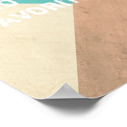 ポスカスタムター独自の引用文動揺してスタイル ポスター (角)