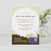 ポスカップケーキ30th誕生日パーティー 招待状 (スタンド正面)