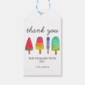 ポスカラフルシクルサンキューカード ギフトタグ (正面)