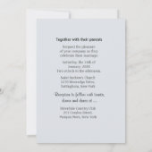 ポスキャッツアクアシルバースパークル結婚式招待状 招待状 (裏面)