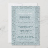 ポスキャッツアクアブルー結婚式招待状 招待状 (裏面)