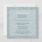 ポスキャッツアクアブルー結婚式招待状 招待状 (裏面)