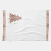 ポスクリスマスツリー |グラムバラ金ゴールドラグジュアリー キッチンタオル (横)