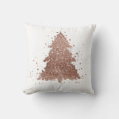 ポスクリスマスツリー | Glamバラ金ゴールド（ばちゃばちゃ）跳ねる クッション (正面)