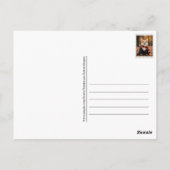 ポスクロッシング用かわいいコーギハロウィーン葉書 ポストカード (裏面)