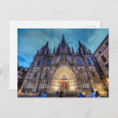 ポスシャルデラサグラダファミリアエンバルセロナエスパーニャ ポストカード (正面/裏面)