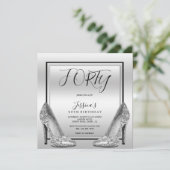 ポスシルバーズ&シルバースティレット40th誕生日 招待状 (スタンド正面)