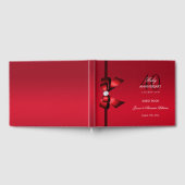 ポスジェムボウ&リボン40結婚周年記念 ゲストブック (全面)