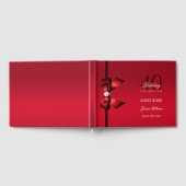 ポスジェムボウ&リボン40th誕生日 ゲストブック (全面)