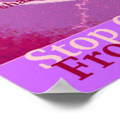 ポスストップターを破ったハートが一つカスタマイズ ポスター (角)