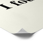 ポスタおもしろいーが見つかった ポスター (角)