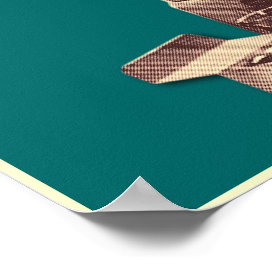 ポスタおもしろいー – レトロ主婦スリープタイムケーキ ポスター (角)