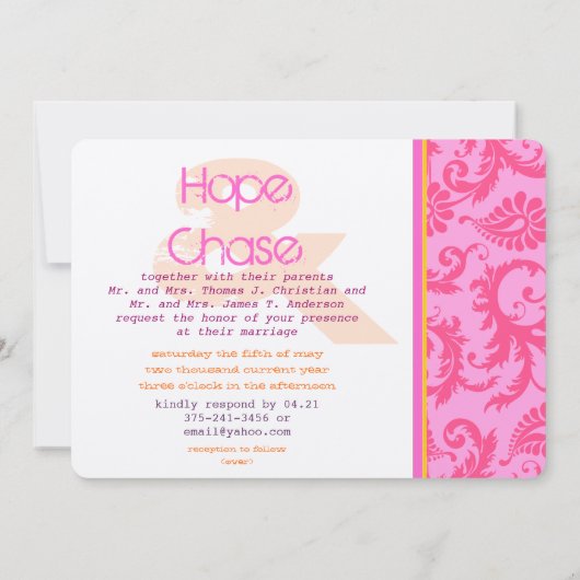 ポスタお洒落ースタイルフォト結婚式招待状 招待状 (裏面)