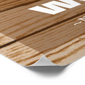 ポスタやる気を起こさせるーヴィンテージ木材 ポスター (角)