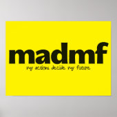 ポスタやる気を起こさせるー – 自分の行動が自分の未来を決める ポスター (正面)