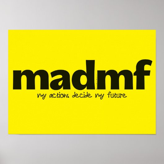 ポスタやる気を起こさせるー – 自分の行動が自分の未来を決める ポスター (正面)