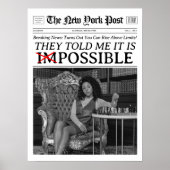 ポスタカスタムーが可能な新聞社やる気を起こさせる ポスター (正面)