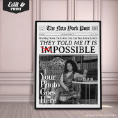 ポスタカスタムーが可能な新聞社やる気を起こさせる ポスター