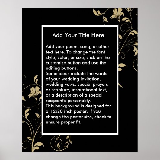 ポスタカスタムーの背景 ポスター (正面)