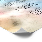 ポスタカスタムーは、独自の引用文ブルーの水色を追加 ポスター (角)