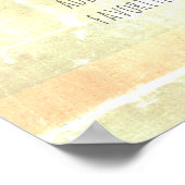 ポスタカスタムーポスターあなたの引用文の粗末なシックなストライプ ポスター (角)