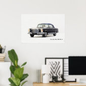 ポスタクラシックーの車画像 ポスター (ホームオフィス)