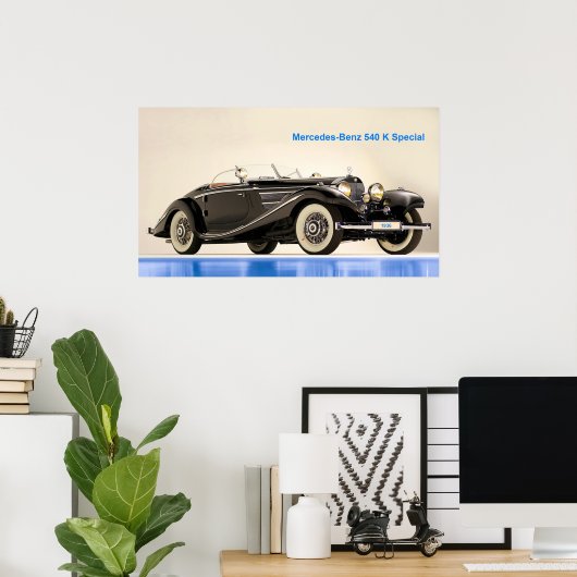 ポスタクラシックー用の自動車イメージ ポスター (ホームオフィス)