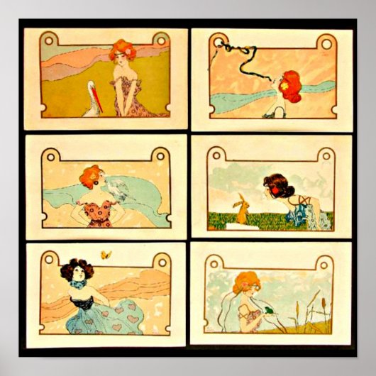 ポスタクラシックー・ヴィンテージ・ラファエル・キルヒナー10 ポスター (正面)