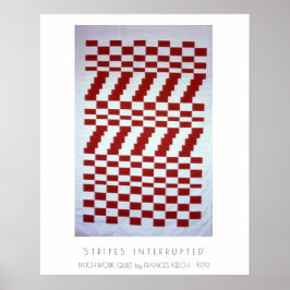 ポスタコンテンポラリーースタイルパッチワークキルトポスター ポスター